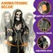 Grim Reaper Animated Decoration with Spooky and Light-Up Eyes/Creepy Sound/Moving Arms & Head (Sound Activated) for Halloween Decorations Outdoor Indoor